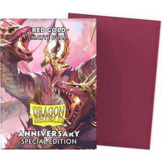 Red Gold Special Edition - Matte Dual Sleeves - Plastiklommer - Dragon shield
