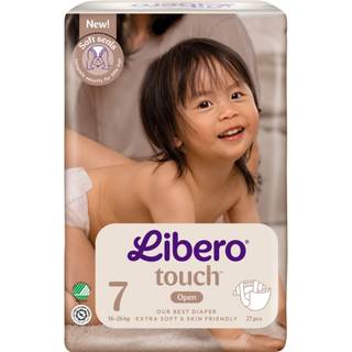 Libero Touch åben ble str. 7, 27 stk., 16-26 kg