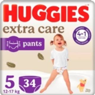 Huggies Extra Care Pants Size 5 buksebleer til engangsbrug 12 - 17 kg 34 stk. - 34 stk.
