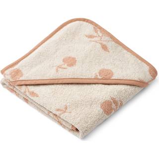 Liewood GOTS Alba Babyhåndklæde Med Hætte Peach Sea Shell One Size      Unisex