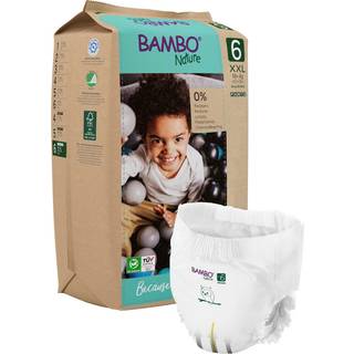 Bambo Nature Pants børnebukseble Svanemærket str.6 papirspose 15+ kg