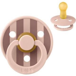 BIBS Rund Colour Sut - Str. 2 - Naturgummi - Studio - Block - Blush/Woodchuck