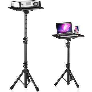 Decolos Projector Stand Tripod fra 23,5 """" til 46,5 """" Laptop stativ stativ Justerbar med svanehals telefonholder b?rbar gulvstativ til Office Ho