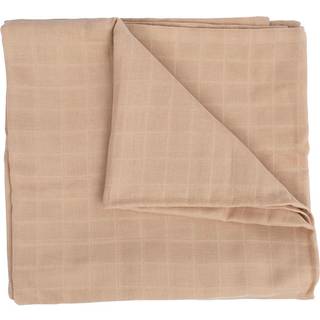 Filibabba Stor stofble / svøb 120x120 cm GOTS - Warm Grey - 1 stk.