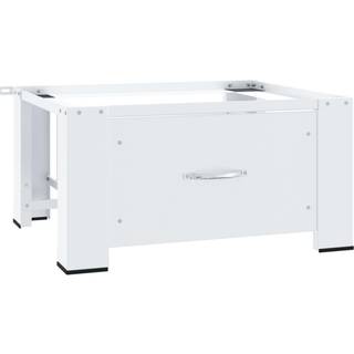 vaskemaskinepiedestal med skuffe hvid