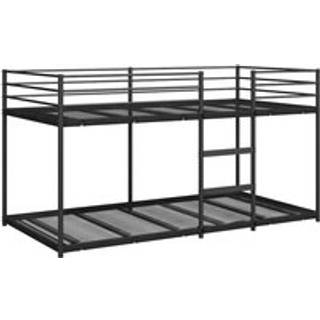 Køjeseng Uden Madras Stål Sort - 100 x 200 cm