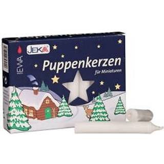 Sigro 20 stykker dukker stearinlys 10 x 65 mm voks hvid en st?rrelse