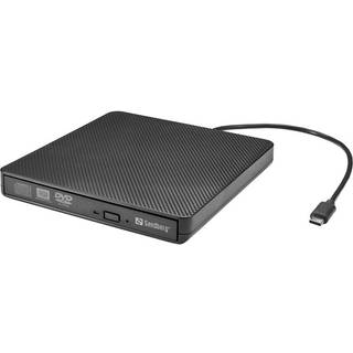 Sandberg USB-C/A DVD Burner - CD-RW (Brænder) - USB-C - Sort