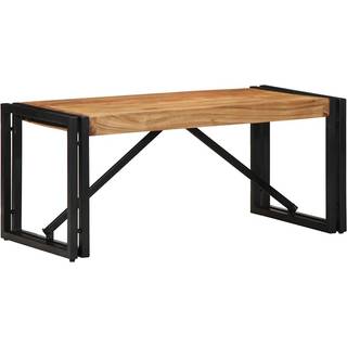 Sofabord Massivt Genbrugstræ Flerfarvet - Massivt akacietræ / 80 x 40 x 35 cm