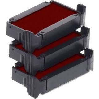 Trodat Udskiftning Bl?kpatron 6/4910 - Pakning med 3 farver r?d