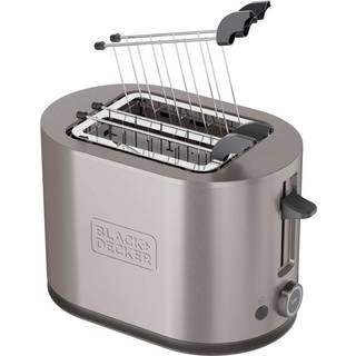 Black+Decker brødrister med 2 slots 900W Inox