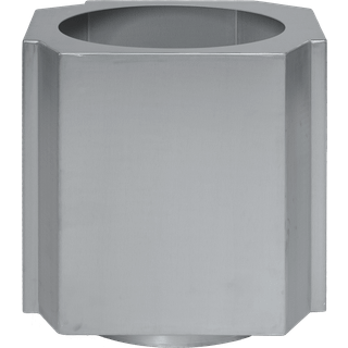 Louise Roe Funki krukke M 40 cm Brushed Aluminium