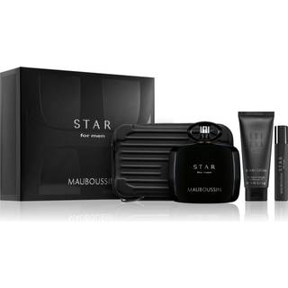 Mauboussin Star For Men Set: EDP 90 ml. + Shower Gel 75 ml. + Travel Spray EDP 20 ml. + Matt Black Mauboussin Pouch
