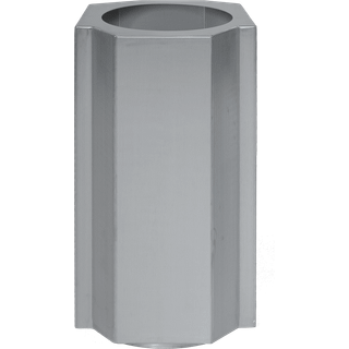 Louise Roe Funki krukke S 36 cm Brushed Aluminium