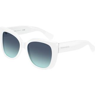 Tiffany Kvinde TF4229 83929S Solbriller Acetat Hvid Blå Firkantet Normal Skygge