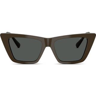 Jimmy Choo Kvinde JC5028 506087 Solbriller Acetat Grøn Grå Cat Eye Normal