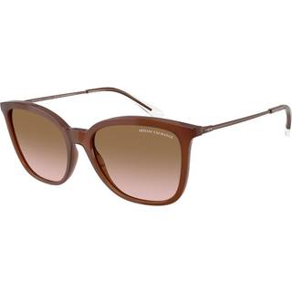 Armani Exchange AX4151SF Asian Fit 836511 55 Solbriller Kvinder Brun - Opaque Dark Brown - 55mm