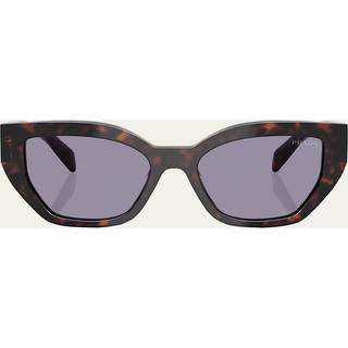 Prada PR A09SF Asian Fit 17N03N 55 Solbriller Kvinder Tortoiseshell - Root Tortoise - 55mm