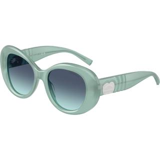 Tiffany Kvinde TF4228 83739S Solbriller Acetat Blå Blå Rund Normal Skygge