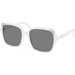 Swarovski Kvinde SK6034D 105087 Solbriller Acetat Hvid Grå Firkantet Normal