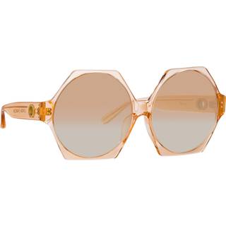Linda Farrow BORA LFL1260 C3 63 Solbriller Kvinder Krystalklar - Transparent Peach Orange - 63mm