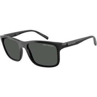 Armani Exchange AX4145SF Asian Fit 815887 57 Solbriller Mænd Black - Shiny Black - 57mm
