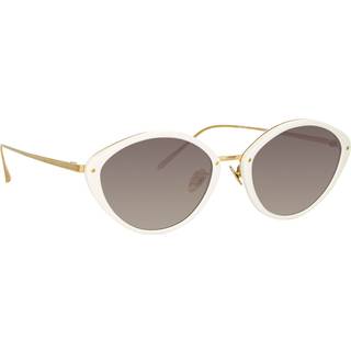 Linda Farrow LUCY LFL1086 C4 52 Solbriller Kvinder Hvid - White - 52mm