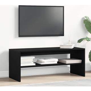 Tv-Bord Konstrueret Træ - Sort eg / 100 x 40 x 40 cm