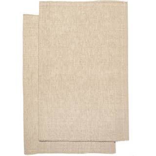 Himla Bistro Dækkeserviet 36x47 Cm 2-pak - Dækkeservietter & Coasters Bomuld Sand - 1000145