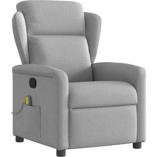 massagestol stof skygrå