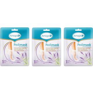 Amop? Pedimask 20-minutters fodmaske Intenst fugtgivende sokker forynger & beroliger selvpleje m/ lavendelolie urinstof En blanding af fugtigheds