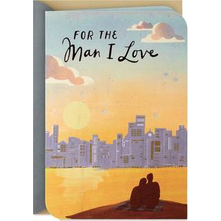 Hallmark -jubilæumskort til mand eller kæreste (mand jeg elsker)