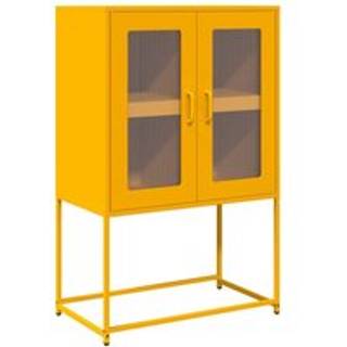 højskab 68x39x107 cm stål sennepsgul