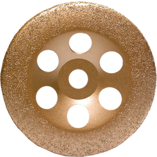 Carbide slibeskive til vinkelsliber, 10°, Ø115 mm, korn 36 - huldiameter 22,2 mm