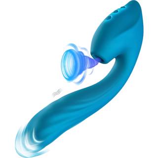 Vibeconnect - vandtæt G-punkt og klitorisvibrator (blå)