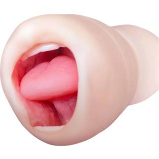 Tracy's Dog Cup - Autentisk mundmasturbator med tænder (naturfarve)