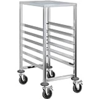 Bakkevogn Med 6 Gn Beholdere 39X55X87 Cm Rustfrit Stål