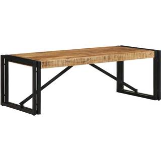 sofabord 100x50x35 cm massivt ru mangotræ