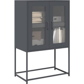højskab 68x39x107 cm stål antracitgrå