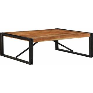 Sofabord Massivt Genbrugstræ Flerfarvet - Massivt akacietræ / 100 x 100 x 35 cm