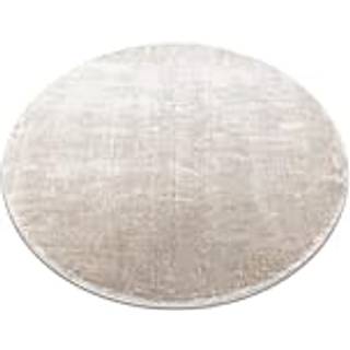 Tæppe VISCO cirkel sølv 3 plys, IMITATION AF KANINPELS cirkel 120 cm