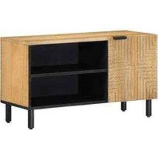 Tv-Bord 80X31,5X46 Cm Massivt Mangotræ Brun