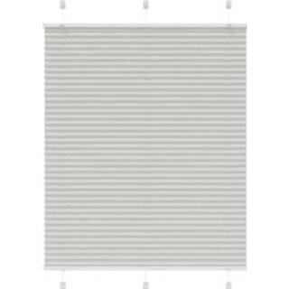 Plisségardin Stofbredde 54,4 Cm Polyester Lysegrå - 105 x 100 cm