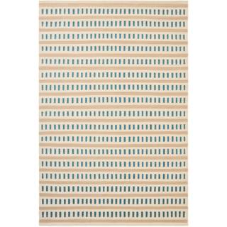 Chhatwal & Jonsson Ladakh gulvtæppe 180x270 Cm Himmelblåt / Lys Beige - Mønstrede tæpper Uld Heaven Blue - DH872250-25