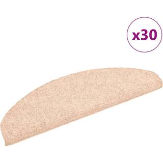 Selvklæbende Trappemåtter Nålenagle Creme Beige - 30 / 65 x 21 x 4 cm