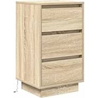 Sengeskab Med Led-Lys 38X34X - 1 / Sonoma-eg / 65 cm