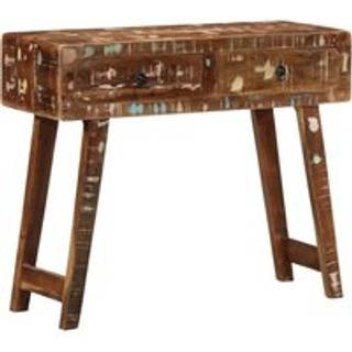 konsolbord 90x32x75 cm massivt genbrugstræ