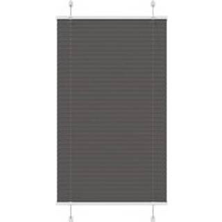 Plisségardin Sort 75x100 cm Stofbredde 74,4 cm Polyester