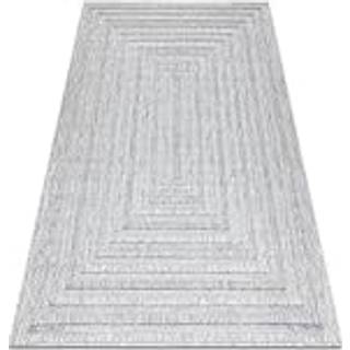 Tæppe SANTO OVERRASKNING SISAL 0999 geometrisk grå 120x170 cm