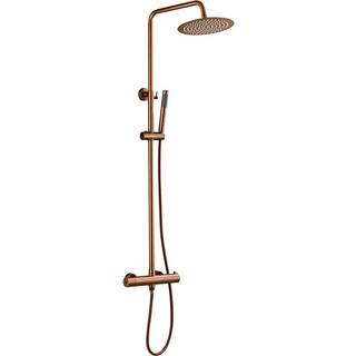 Brusesæt m/termostat Ø250 mm kobber